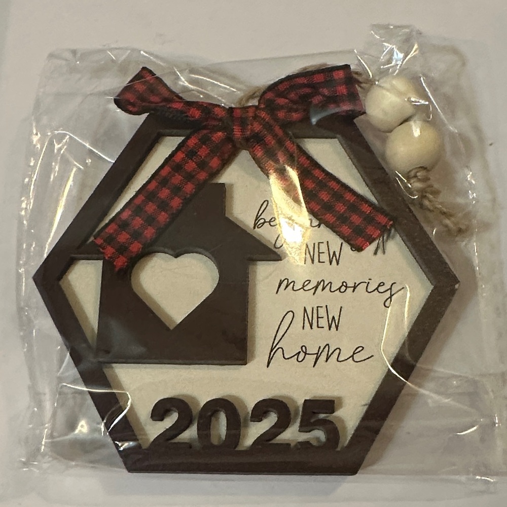 New Beginning New Memories New Home 2025 Ornament